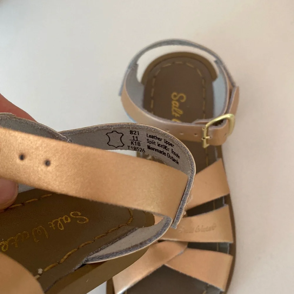 SOLD! Rose Gold Saltwater Sandals - Picture 7 of 11